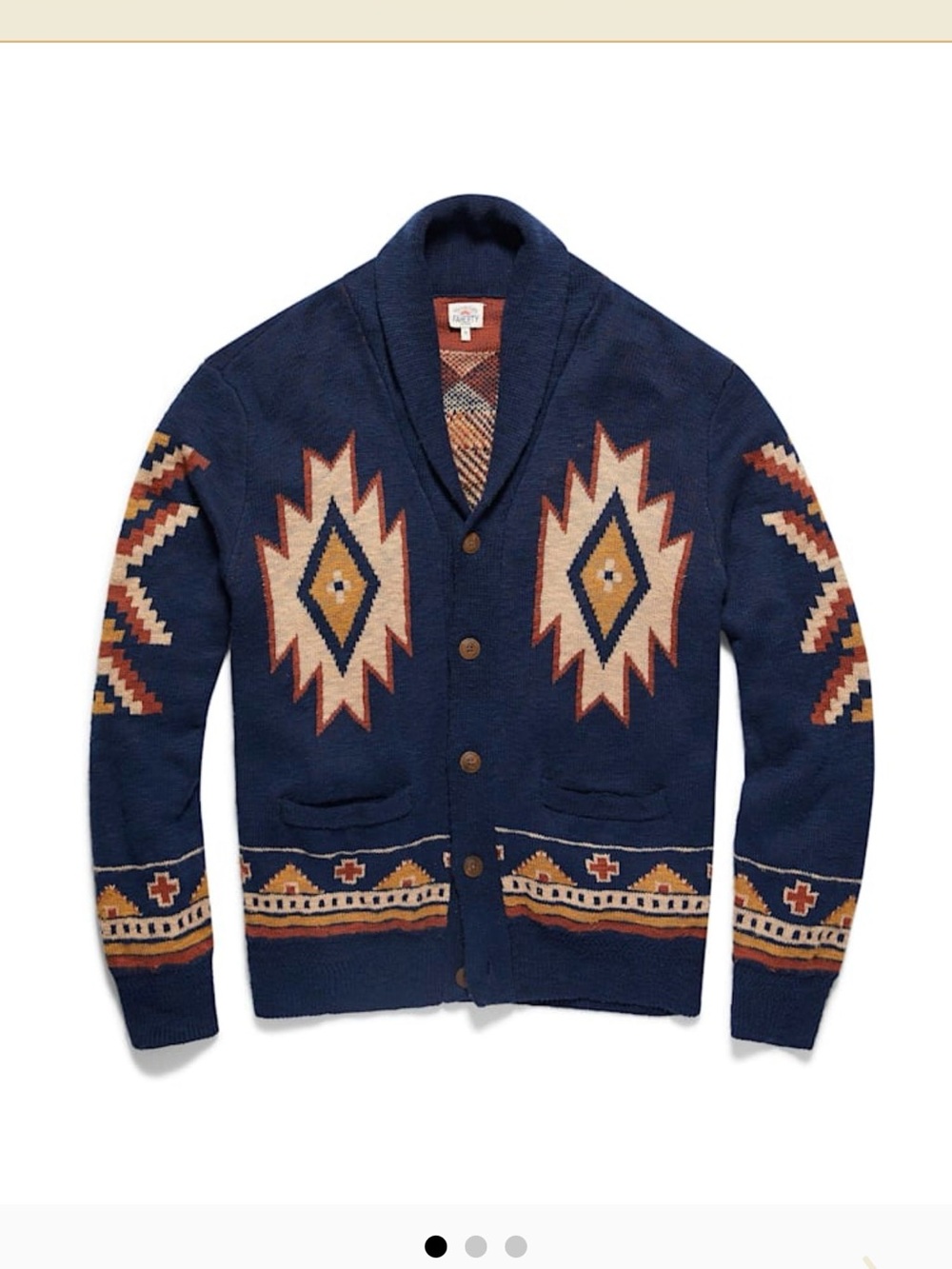 NWT Faherty Wolf Cardigan